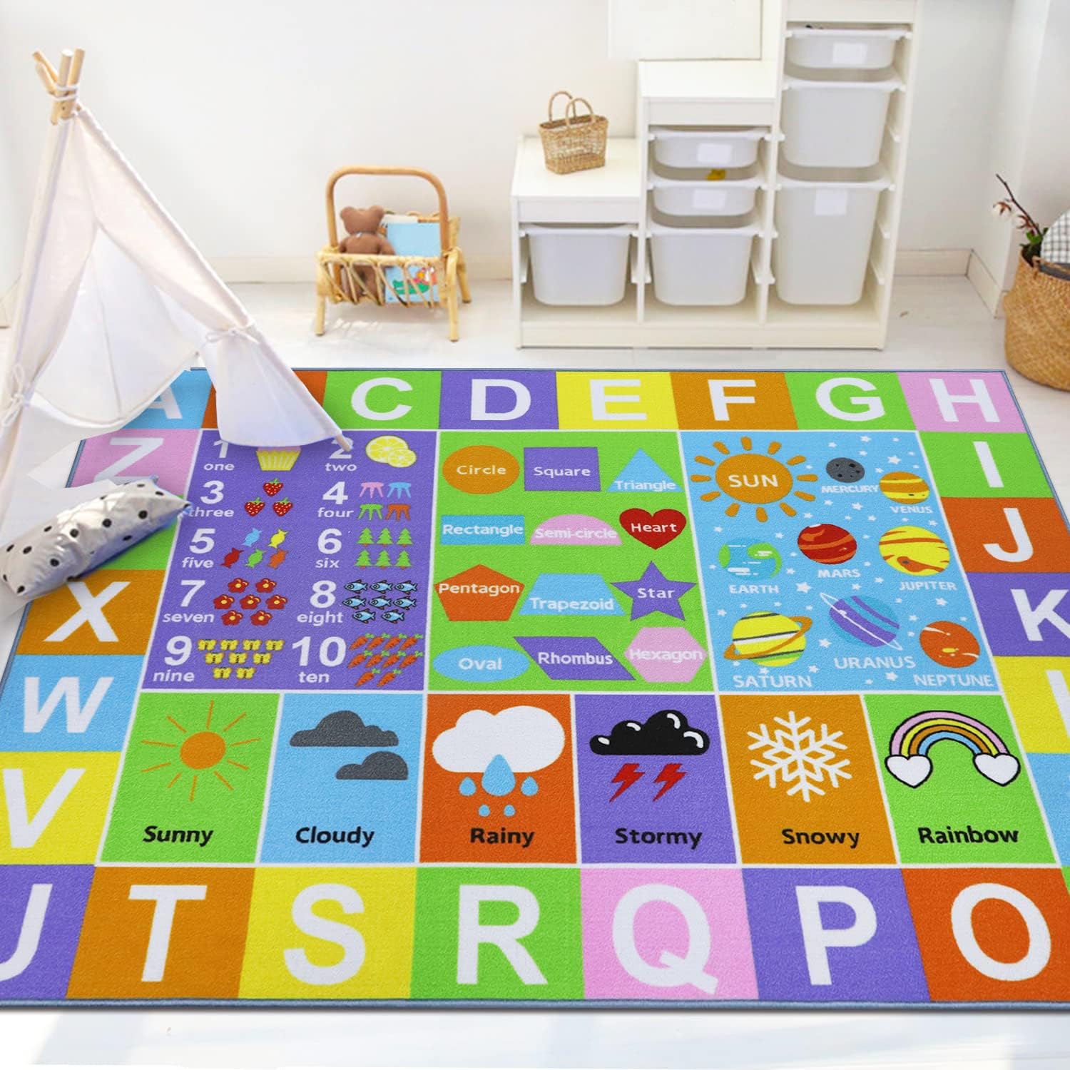 Kids Rug for Learning Alphabet