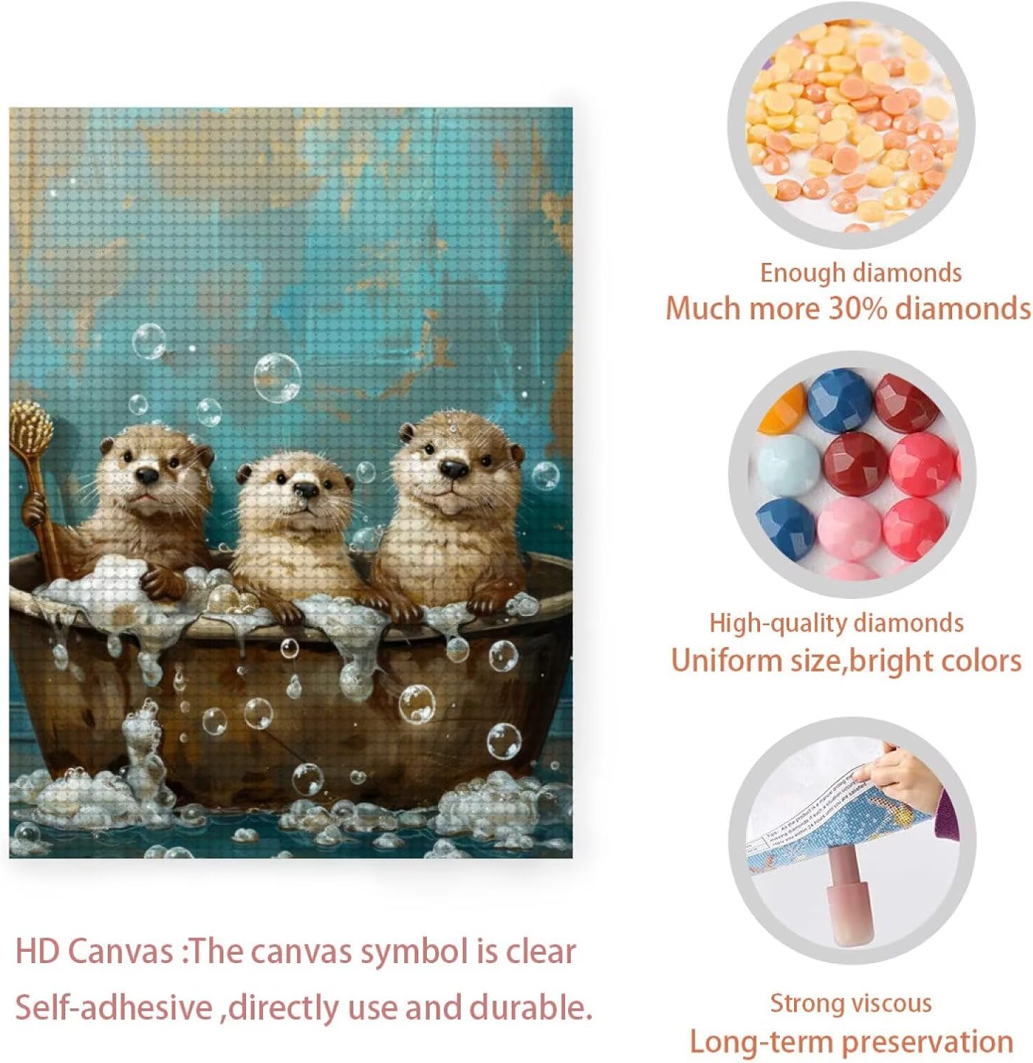 TURGF 5D Wolf Diamond Painting, 20x20 inch Round Full Drill Diamond Art Kit for Adult Beginners, DIY Setting Sun Round Full Drill Diamond Painting Gem Art for Home Wall Decor Gift.