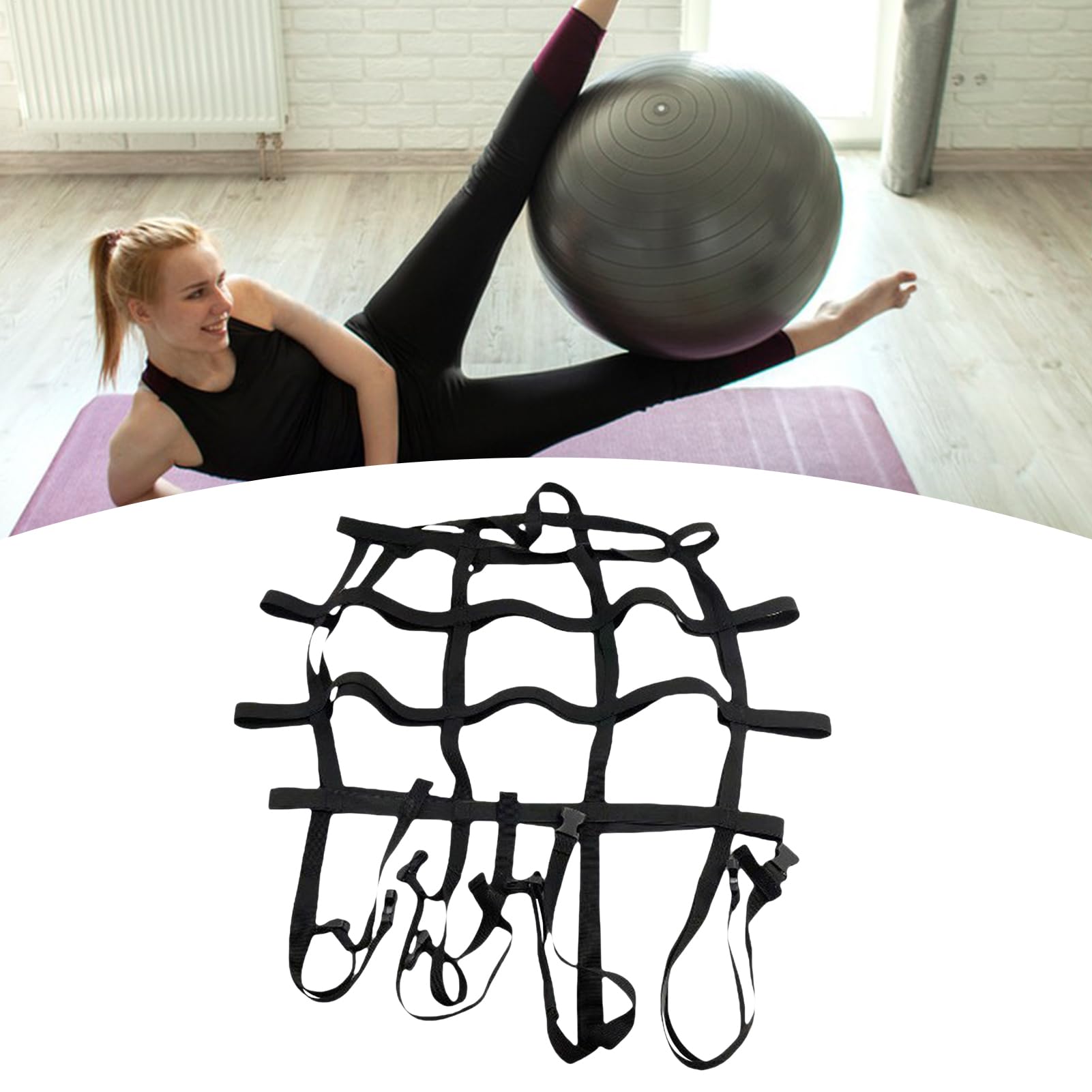 Cinghia Regolabile Per Trasporto Palla Da Yoga E Ginnastica – Leggera E Portatile Per Palestra, Viaggi E Fitness