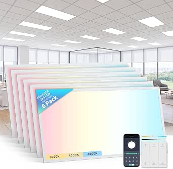 AIKVSXER 2x4 LED Flat Panel Light (6 Pack)