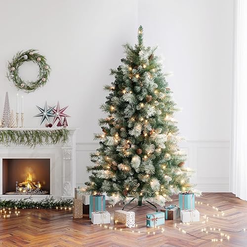 Miniatura 1 de OasisCraft - Árbol de Navidad, abeto con nieve preiluminado