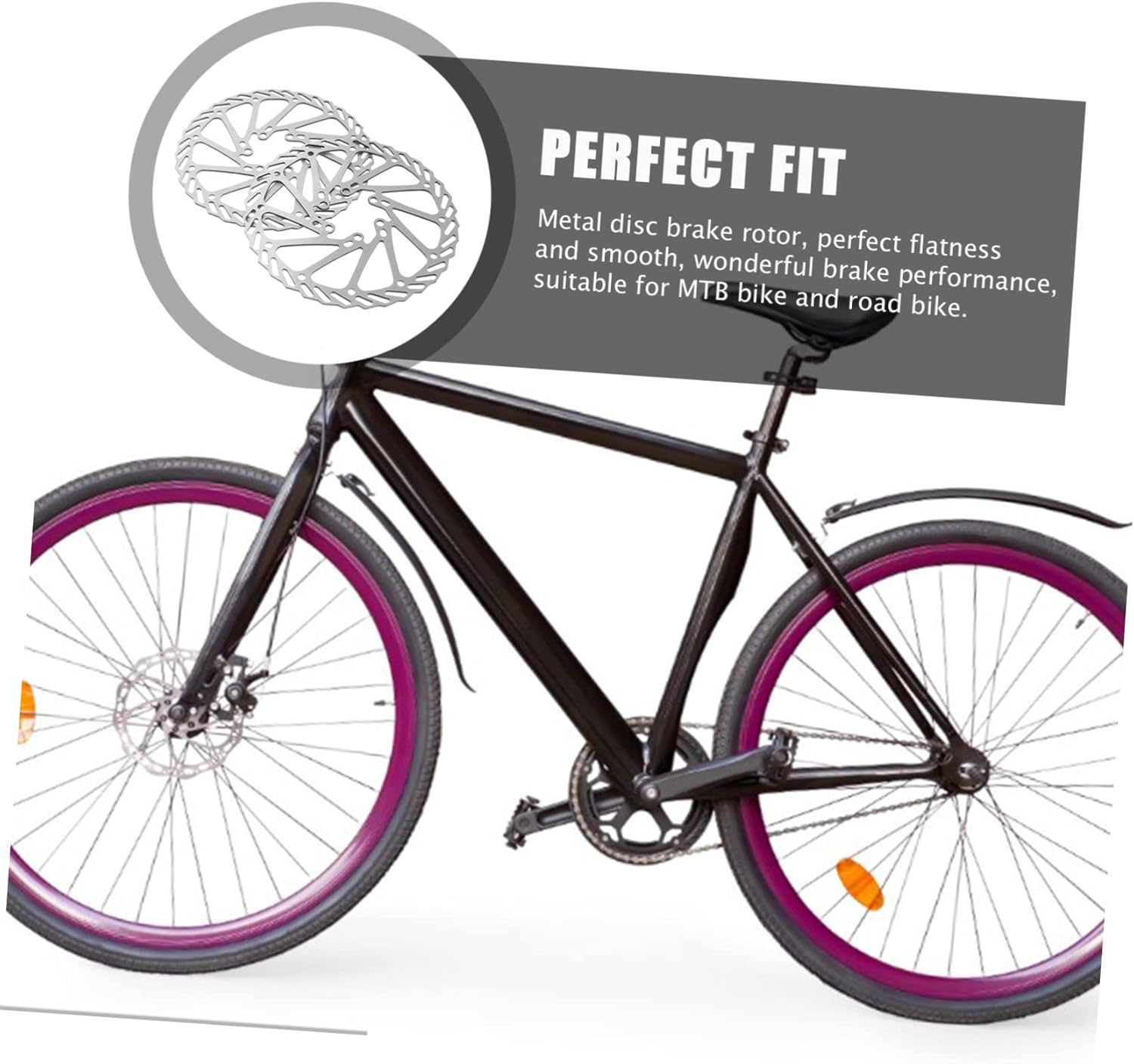 SUPVOX 1set Disc Brake Kit Left Right Hand Brake Lever Derailleur Cable and Rotor for Mountain and Road Bikes Exceptional Heat Dissipation and Smooth Operation