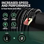 Cat6 Outdoor/Indoor Ethernet Cable 15ft.Waterproof, Direct Burial, In-Ground, UV Jacket, POE, Network, Internet, Cat 6, Cat6 Cable - 15ft