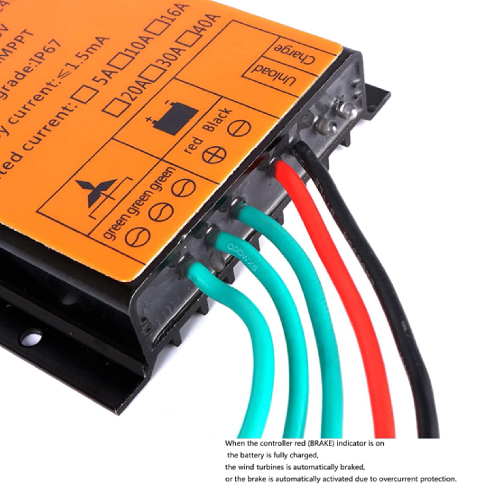 Regulator ładowania MPPT 9000W 12V/24V Automatyczny 48V do generatora turbiny wiatrowej, wodoodporny prostownik (48V)