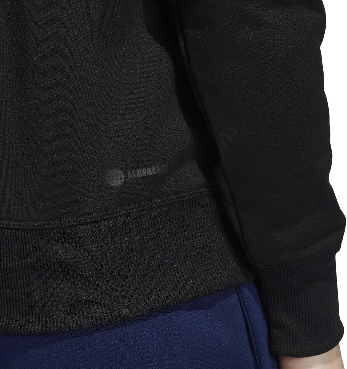 adidas Womens Stadium Full Zip Hoodie S Black-White - Image 5