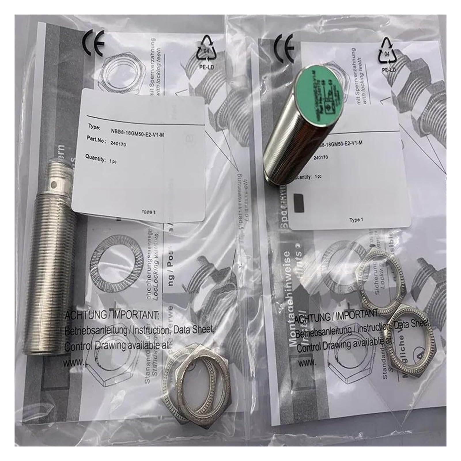 ZVQYSGIW 1pcs NBB8-18GM50-E2-V1-Y220132 proximity switch sensor