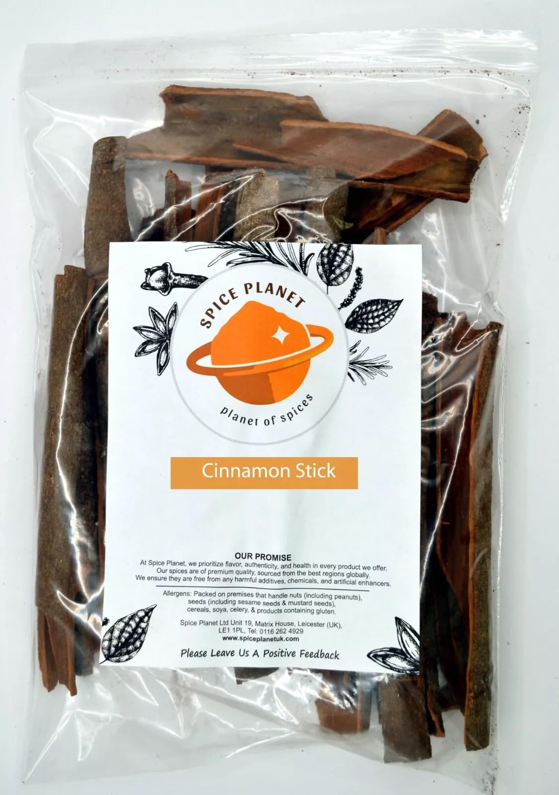 Cinnamon Sticks Whole Cassia Bark Dalchini Kalmi Taj Free UK P&P By Spice Planet™ (50 Grams)