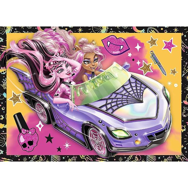 Foto 7 de 8 de Trefl - Monster High, Un día emocionante en Monster High - Puzle 4en1, 4 Rompecabezas, de 35 a 70 Piezas