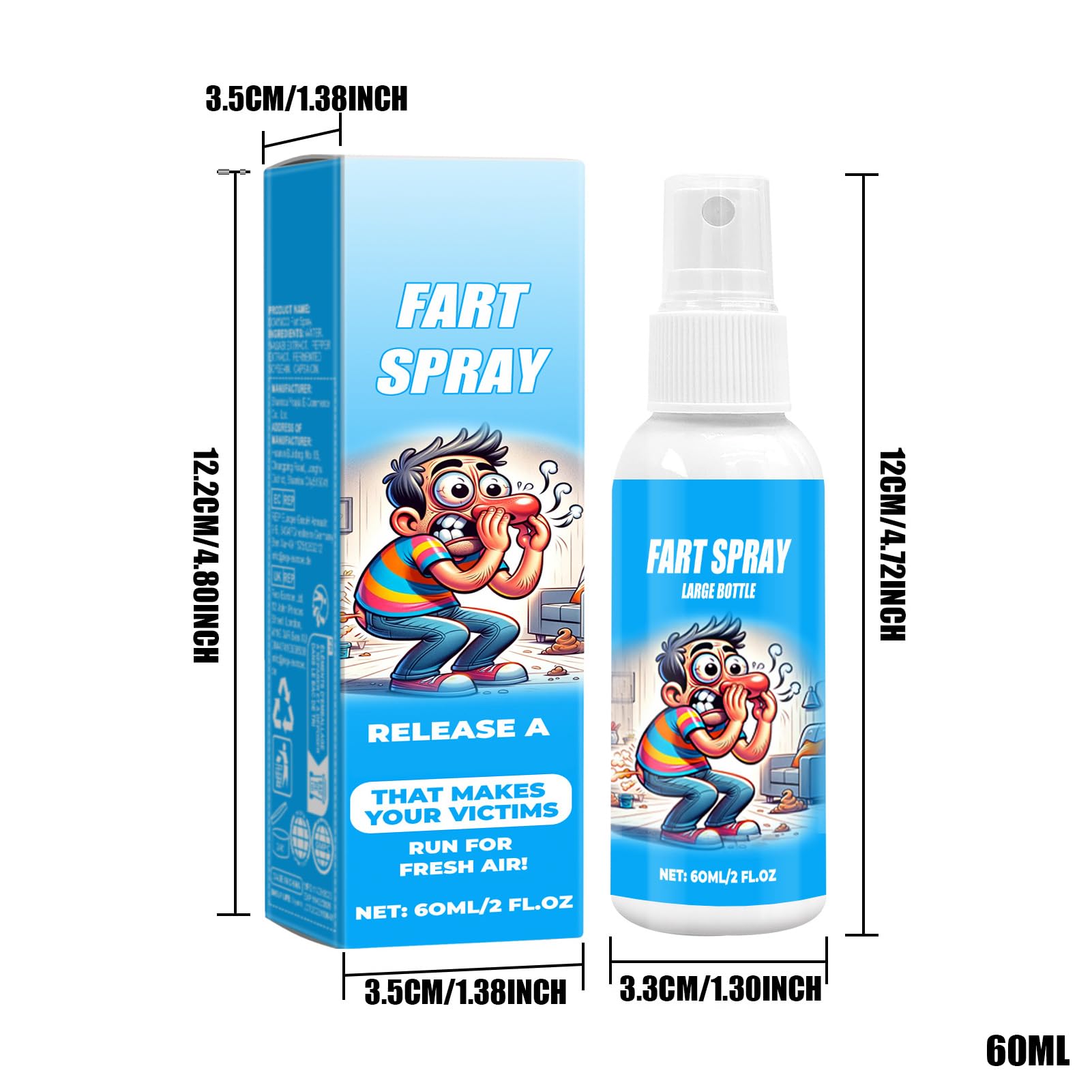 Spray Para Olor A Pedos,Spray Fuerte Para Pedos,Stinky Gag Props