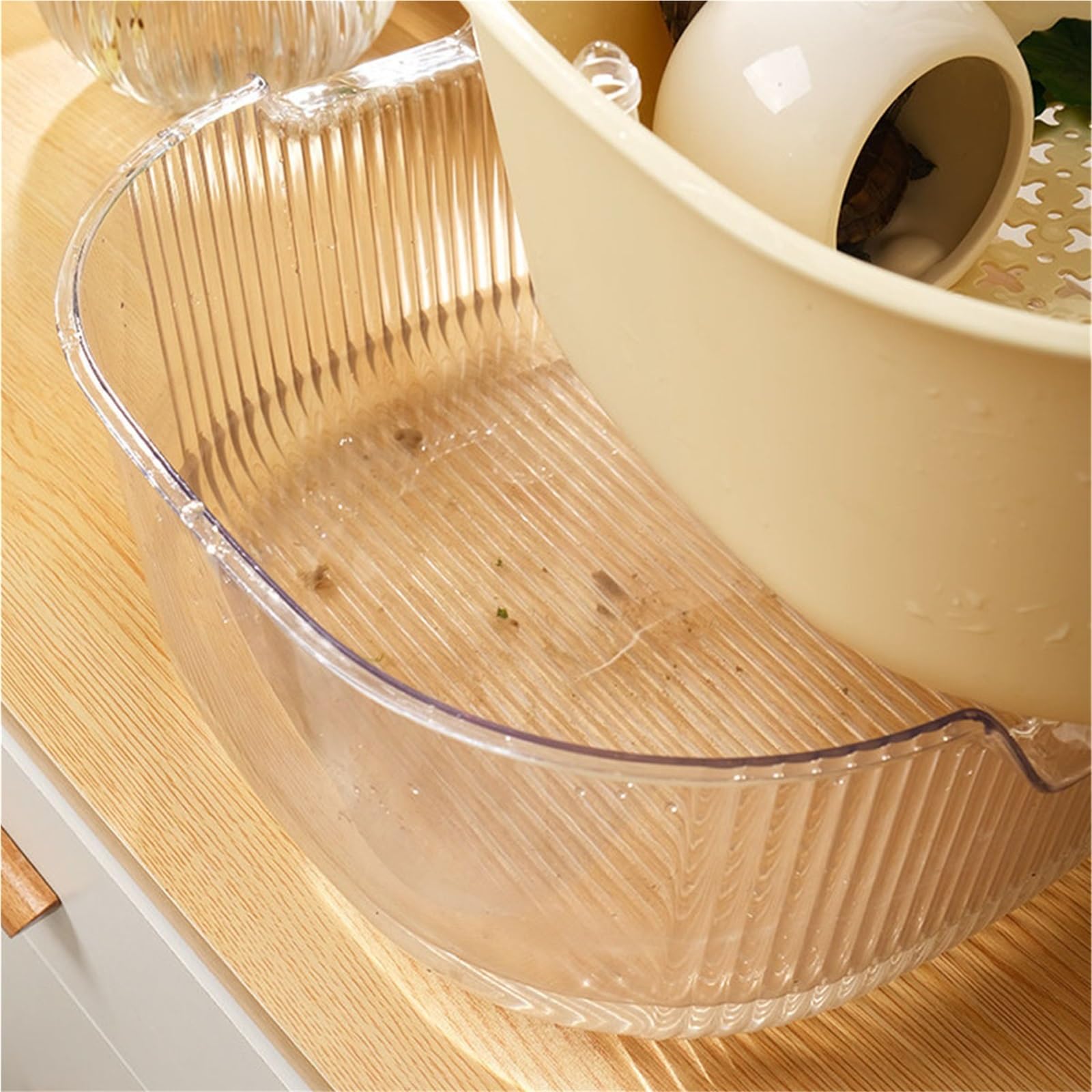 Siedlisko terrarium Zbiornik do hodowli żółwi domowych Dwuwarstwowy zbiornik kształtowania krajobrazu na biurku Terrarium akwariowe(XL)