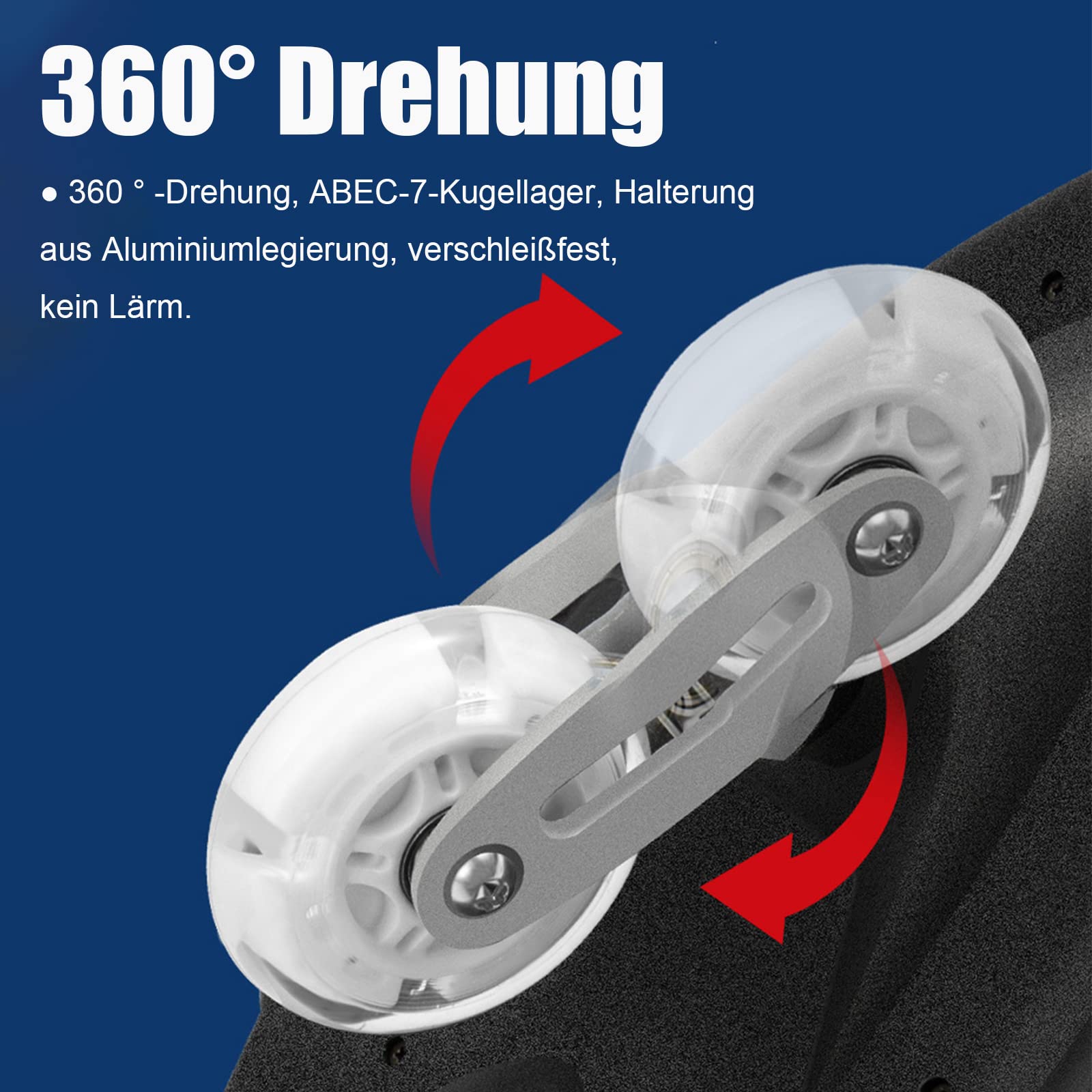 Waveboard Kinder ab 8 Jahre, Snakeboard mit ABEC-7 Kugellager, Skateboard mit Leuchtrolle, Streetsurfing Waveboards für Mädchen Junge und Jugendliche, Bis 100 kg, 86x23x9 cm