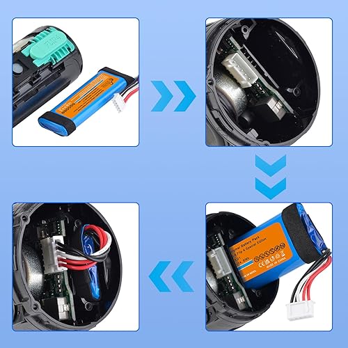 Vista 4 de Pickle Power Batería de 4000mAh para JBL Flip 4, Flip 4 Special Edition, JBL GSP872693 01