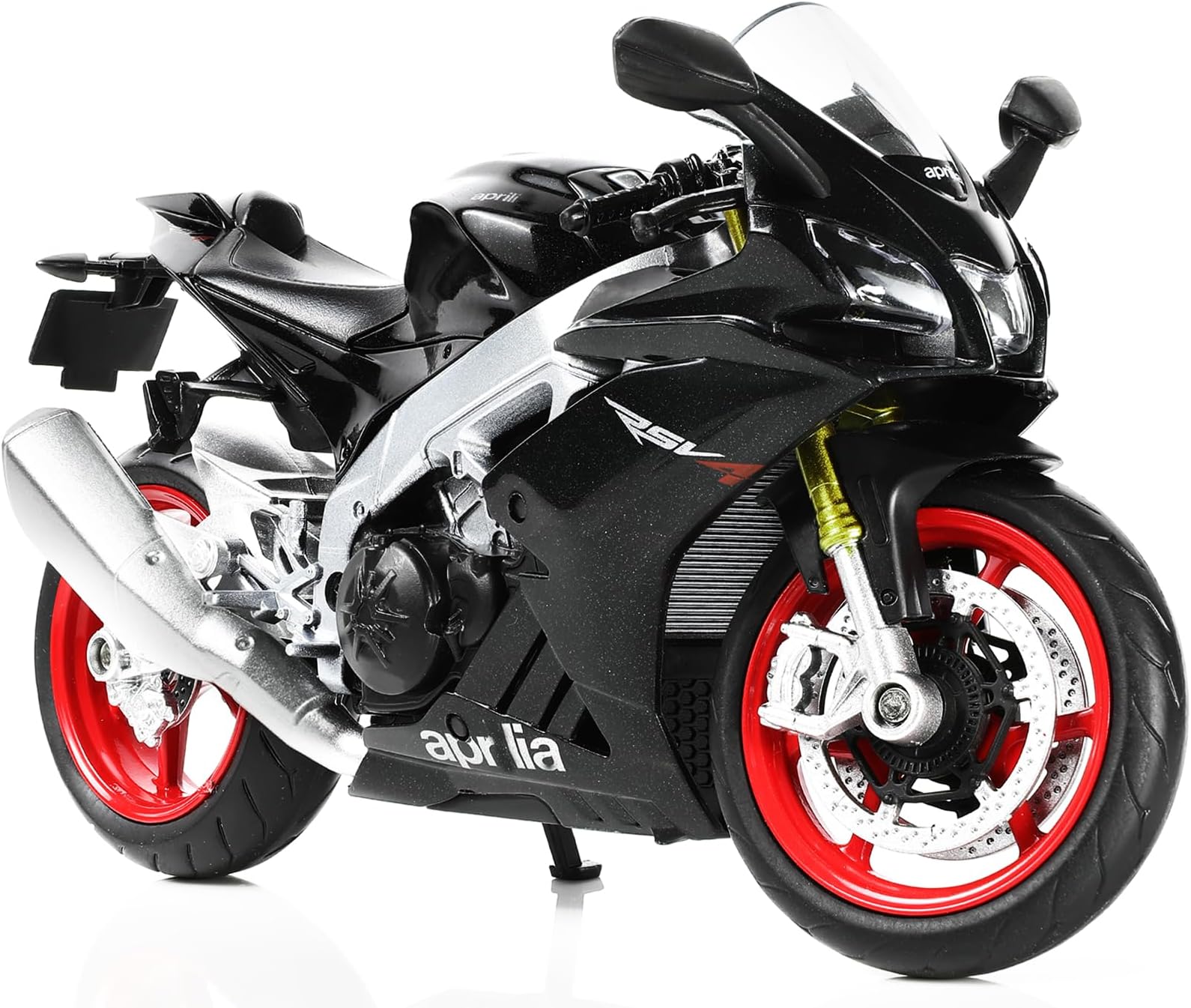1:12 Motorcycle Model Toy Compatible for Aprilia RSV4 RR1000 Metal Die-cast Mini Motorbike No Assembly Required Display Gift for Adult Collectors