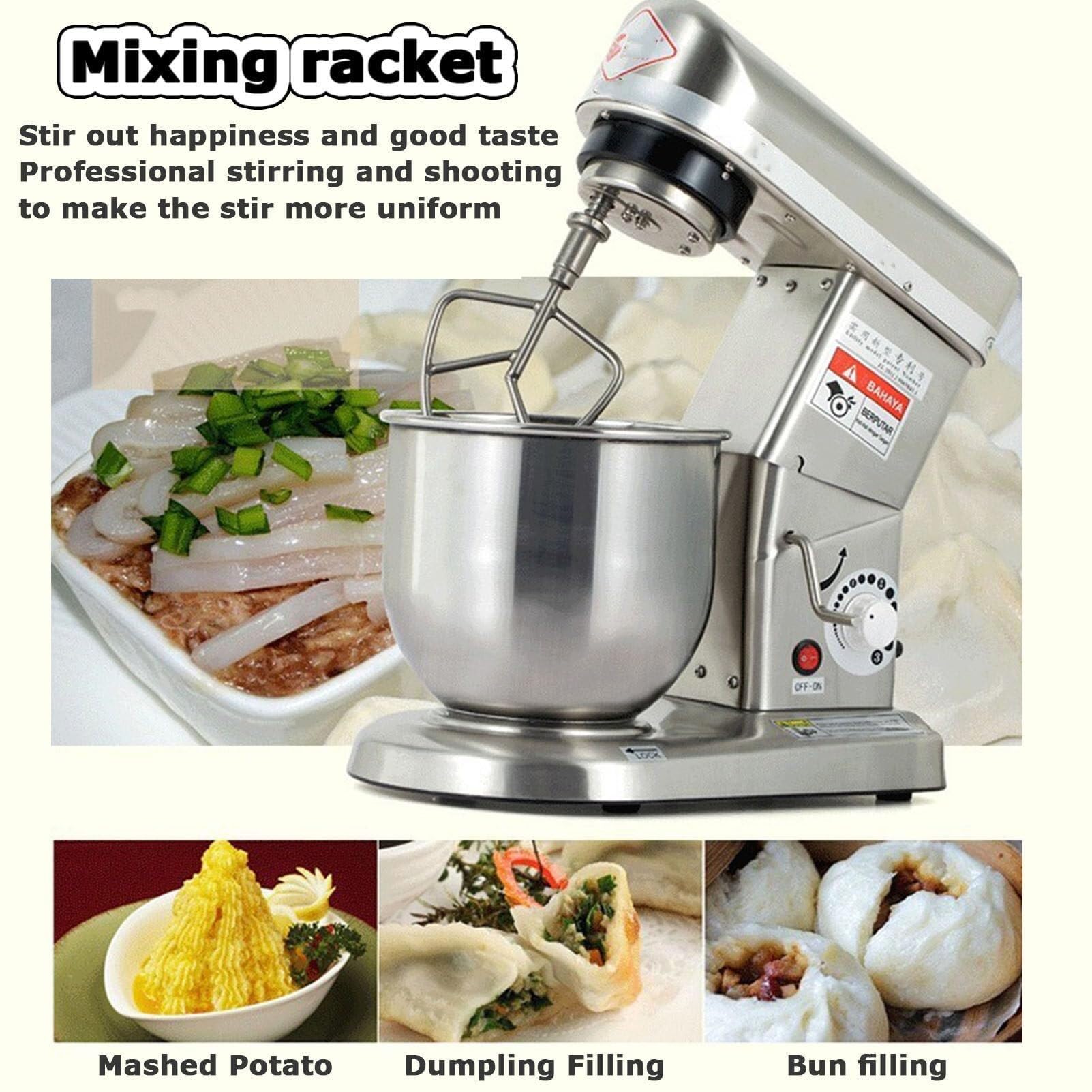 Amasadora De Pedestal Profesional - 10 Litros, 500W, 3 Velocidades. ¡Incluye Gancho, Batidor Y Varillas! Ideal Para Panadería Y Repostería.