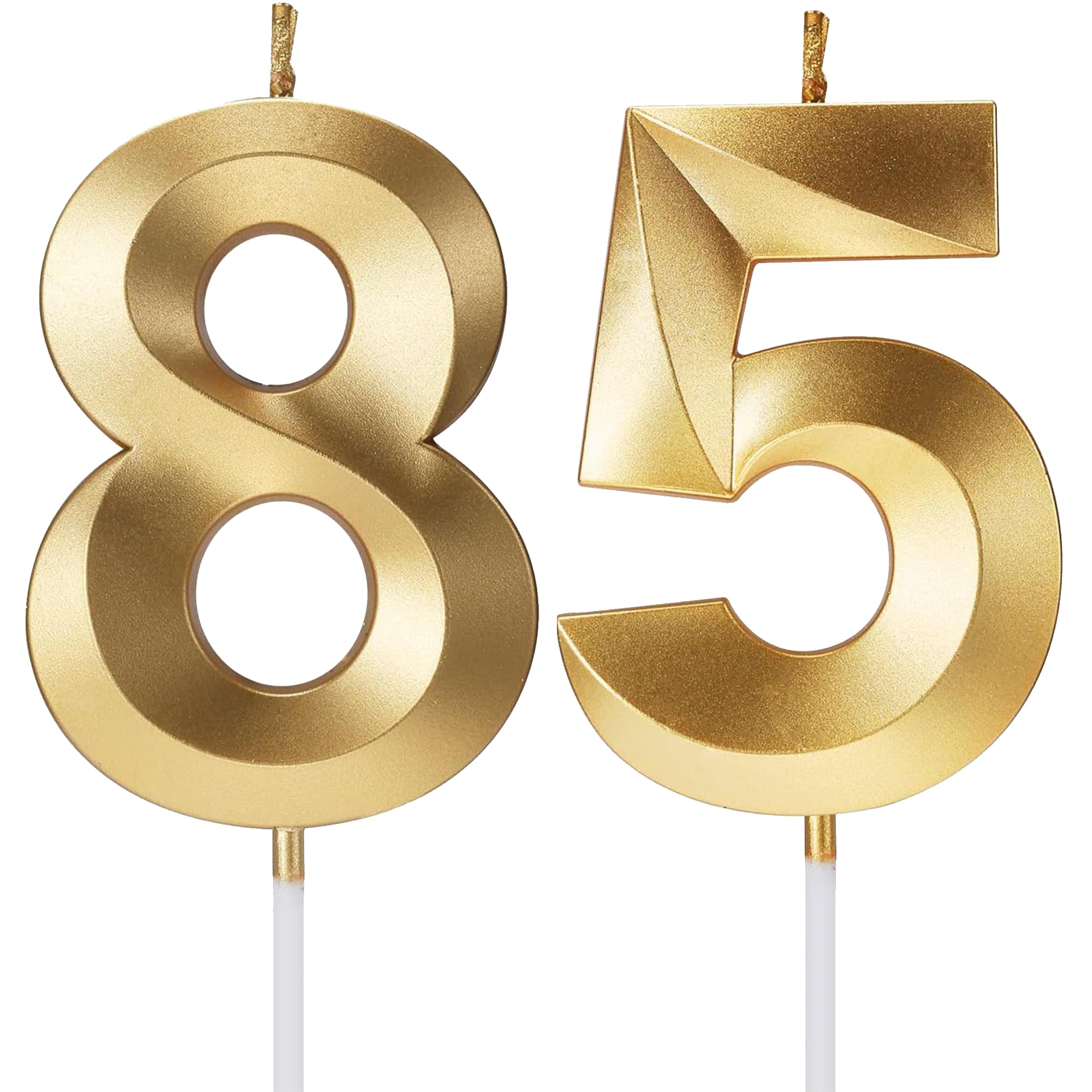 Birthday Candles Number Candles Age Year for Cakes Happy Birthday 3D Designed Wedding Anniversary Party Cake Topper Decorations
