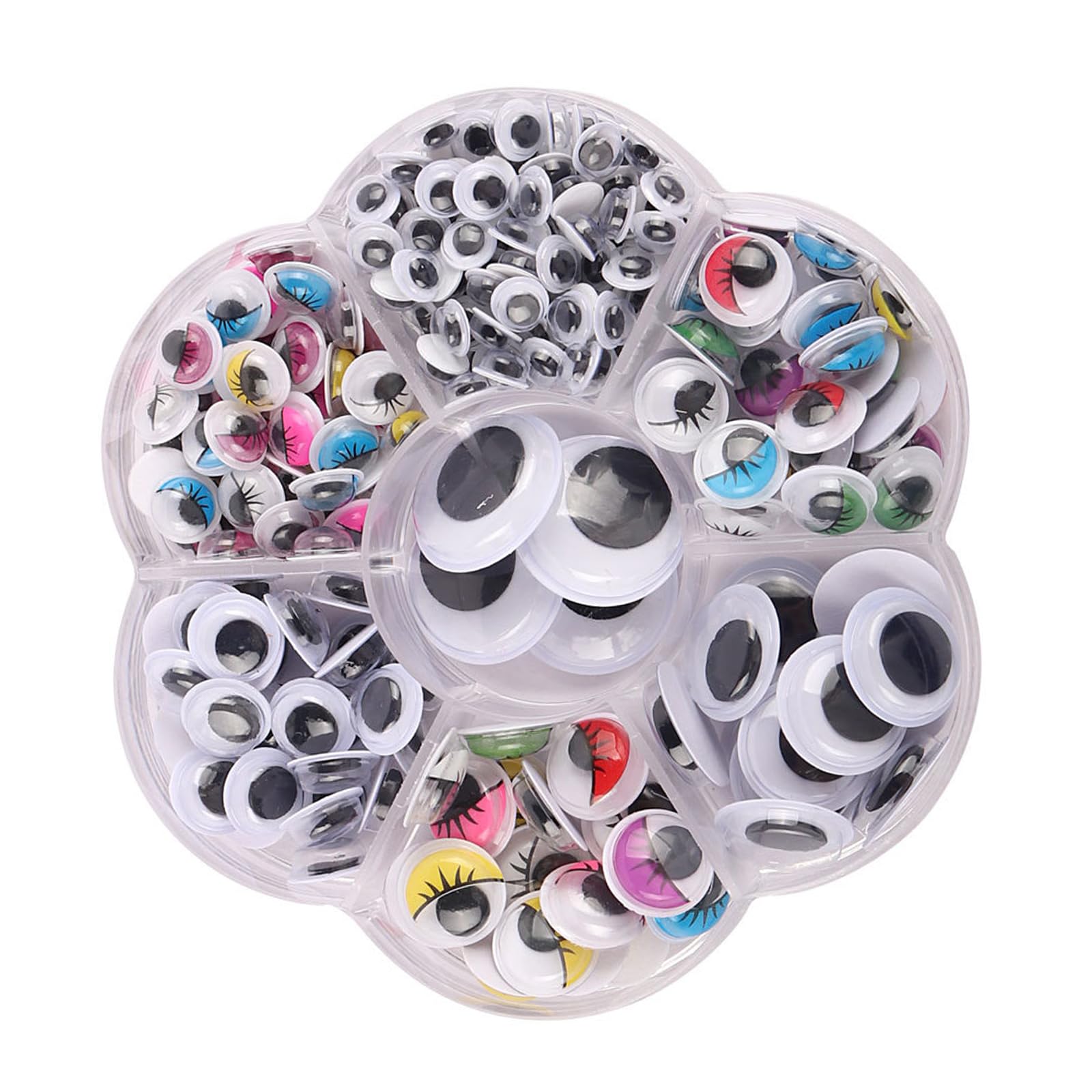 Amazon.co.jp: MAEXUS 動く目玉シール 255個入り 動眼目パーツ 黒目