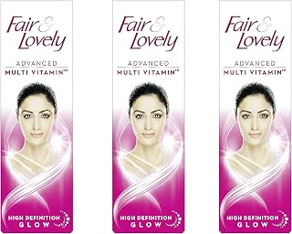 Fair & Lovely Advanced Multi Vitamin Expert Daily Fairness Skin Cream | Pack of 3 | 25gm Each