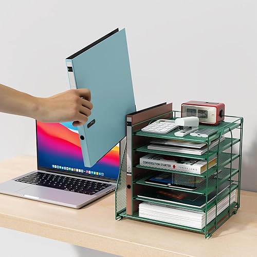 Miniatura 6 de gianotter 6-Tier Paper Organizer With Magazine Holder, Desk Organizers and Accessories, Desk Accessories & Workspace Organizers, File Organizer for