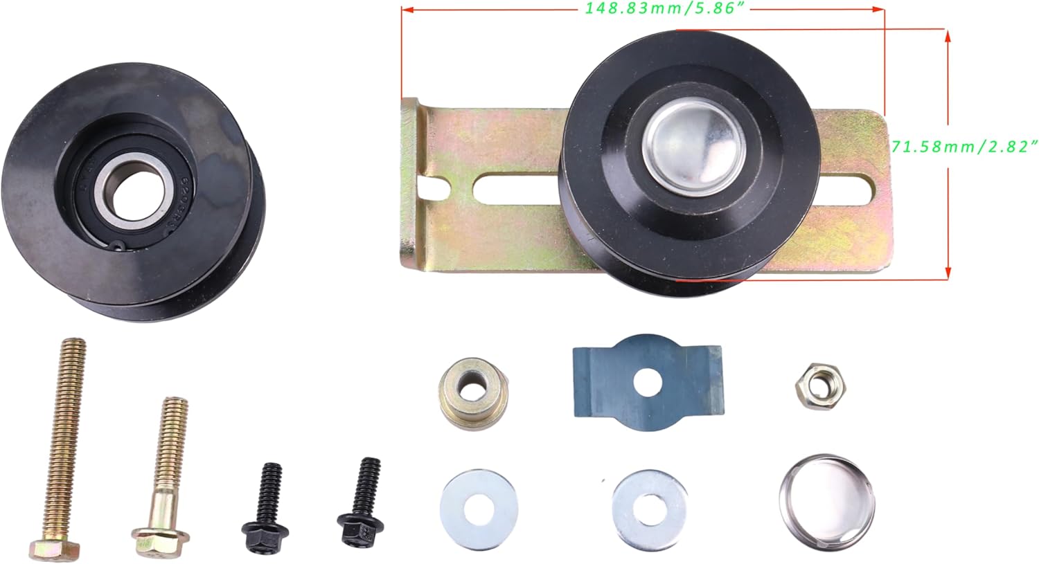 JEENDA 126-7890 Pulleys & Idler Kit Compatible with Toro TimeMaster 20975 20977/TurfMaster 22205TE 22207 22210 22215 22225 22235 Lawn Mower & Exmark ECKA30 126-0316 131-4506 131-4509