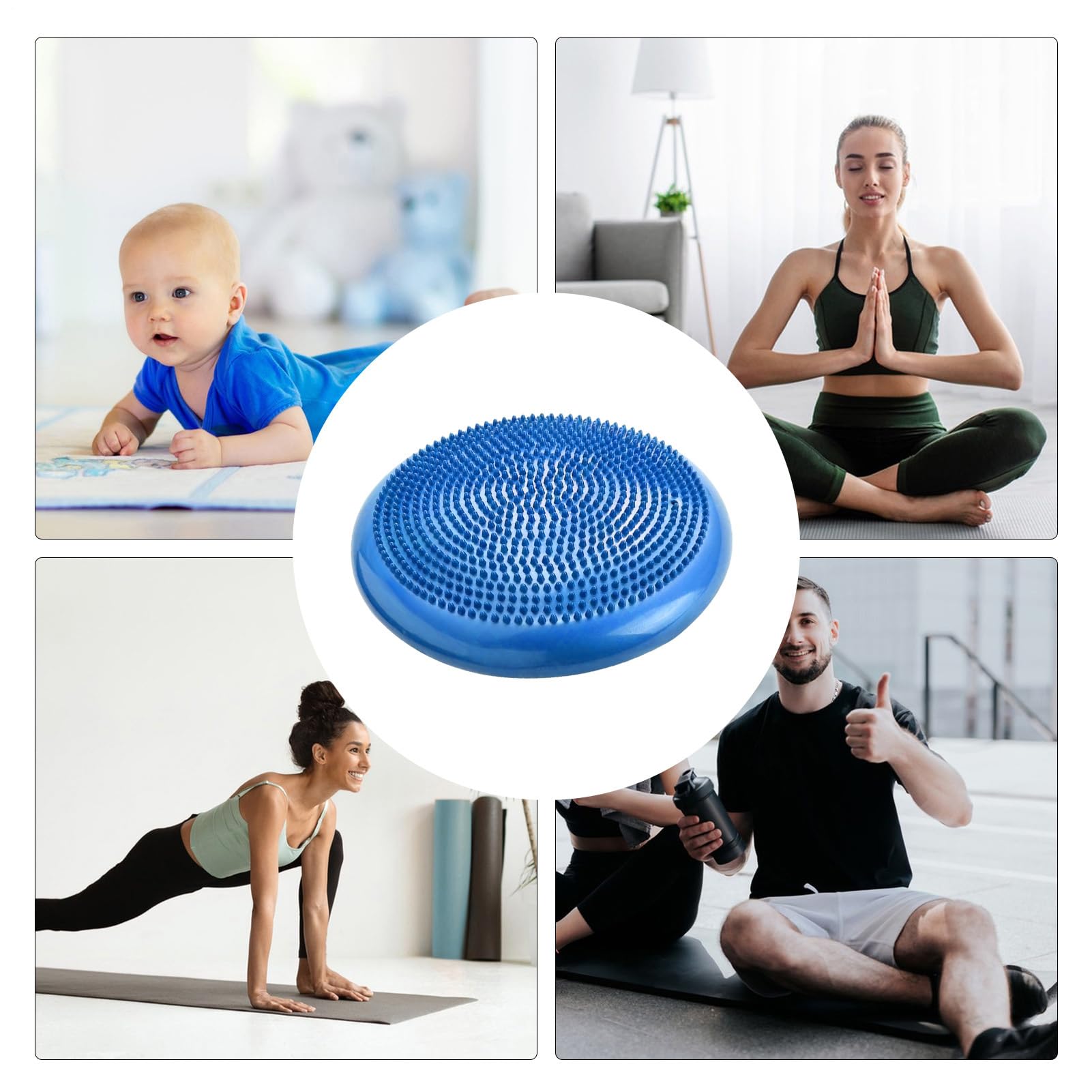 Disco Per Il Bilanciamento | Cuscinetto Di Stabilità Del Nucleo Sensoriale - Disco Oscillante | Per i Bambini, Uso Indoor, Ufficio, Palestra, Yoga, Workout, Rafforzamento, Sedia, Scrivania, Aula