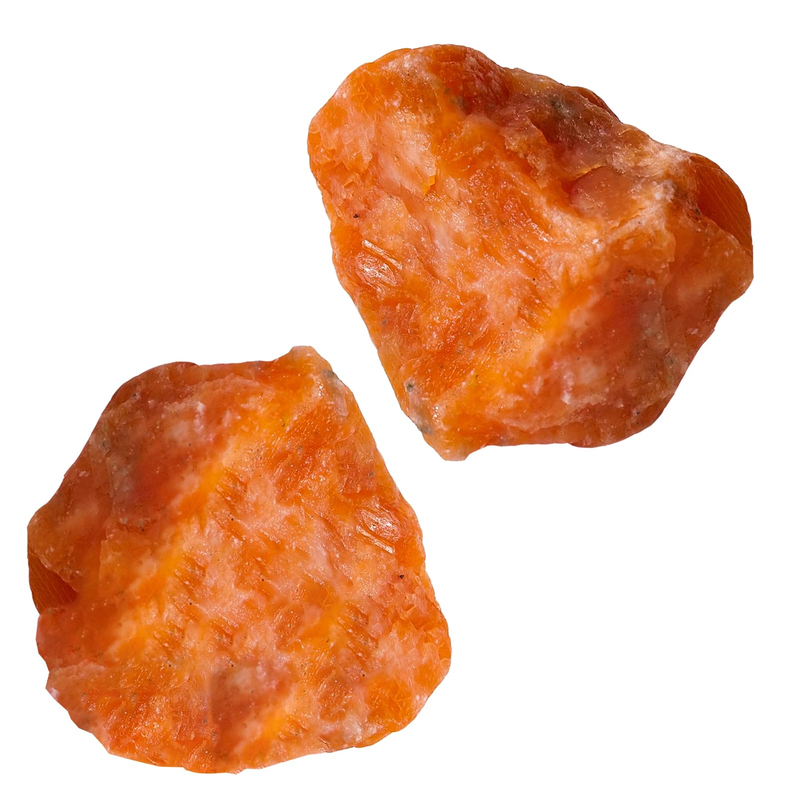 Apengshi Sunstone Raw Crystals 2PCS Natural Rough Rocks Healing Crystal and Stones DIY Raw Stones Meditation Fountain Garden Home Decor