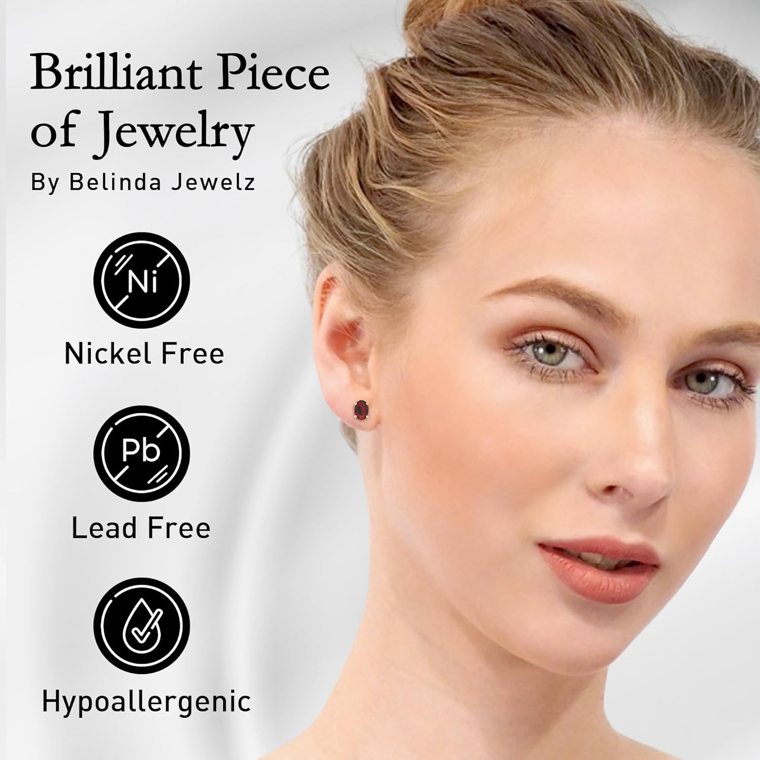 Oval Stud Earrnings