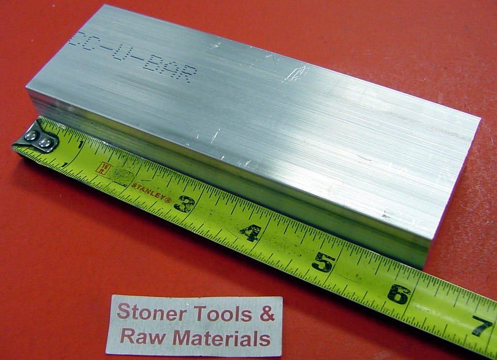 2 Pieces 1" X 2" ALUMINUM 6061 FLAT BAR 6" long Solid T6511 New Mill Stock