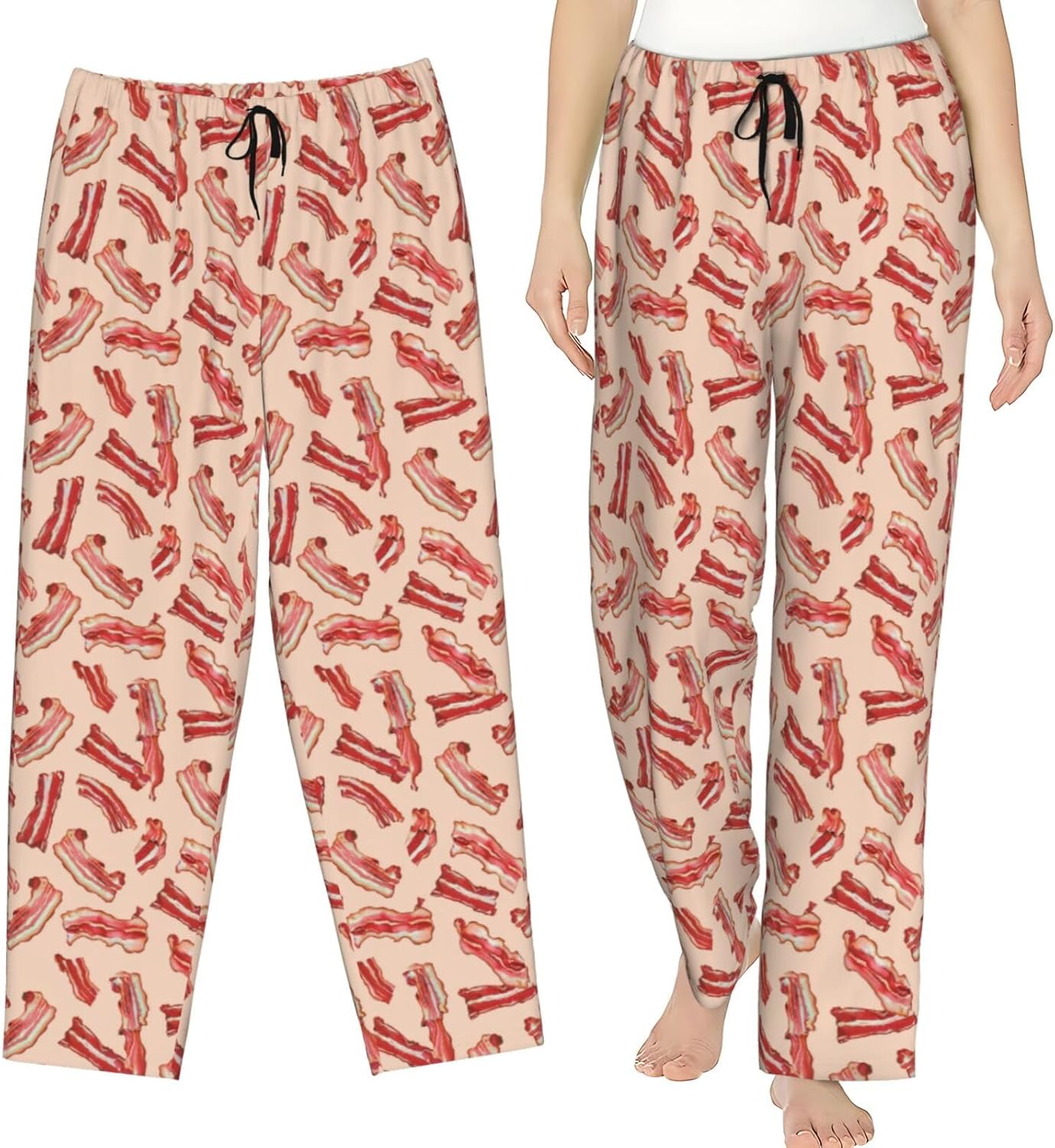 Womens Pajama Pants - Casual Women's Sleepwear Lounge PJ Bottoms with Drawstring and Pockets - Image 2