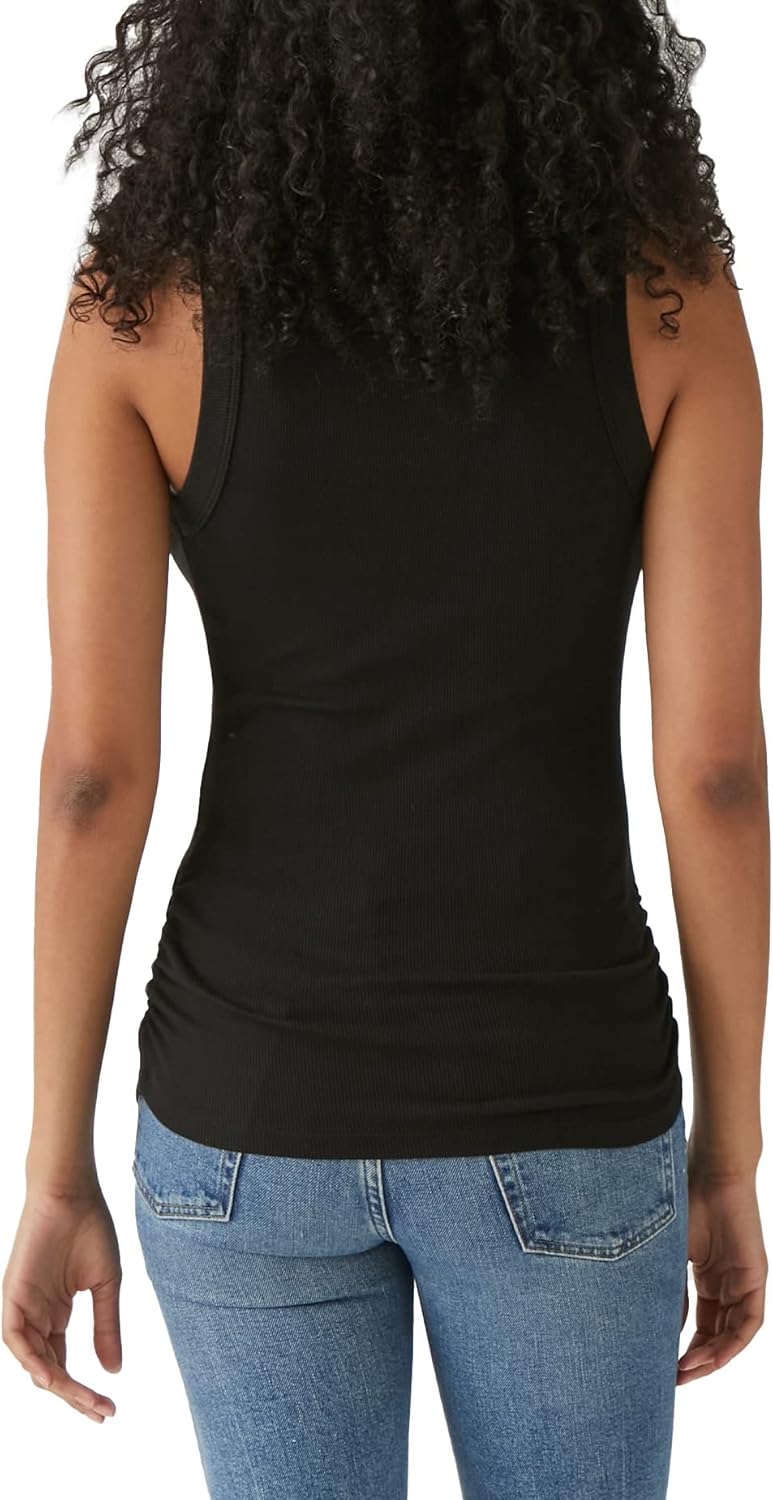 Michael Stars Women's Halley Tank Top - Closet Basic, Ruched Sides - Image 3