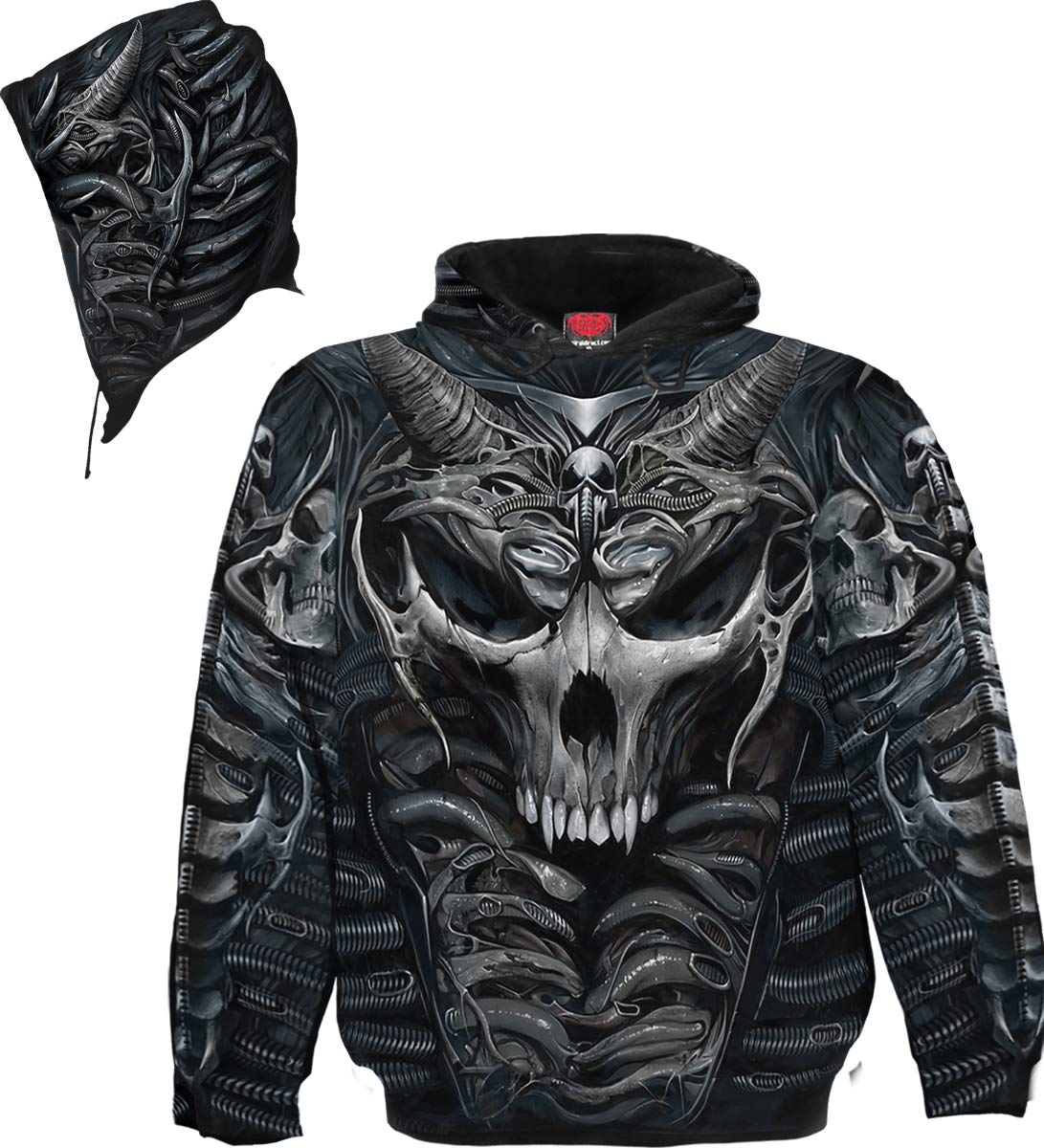 Spiral - Skull Armour - Allover Hoody Black - S