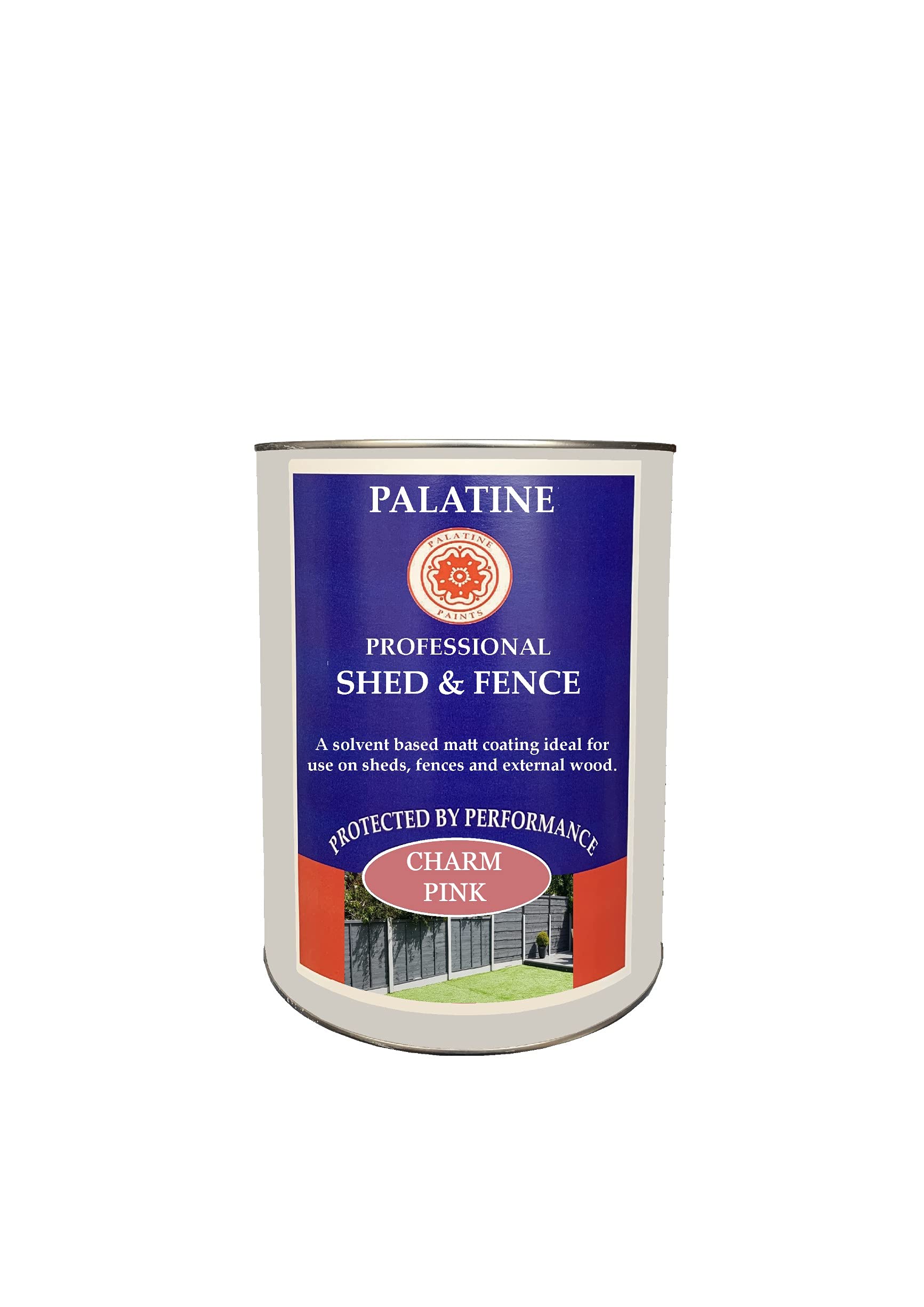 Palatine Professional Shed & Fence 2.5lt | Oil Based Paint for use on Sheds & Fences (Charm Pink)