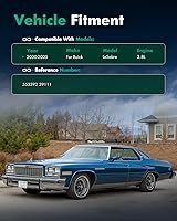 Vista 4 de SCITOO - Amortiguador trasero para Buick se adapta a amortiguadores Buick 553392 39111 - Juego de 2 piezas