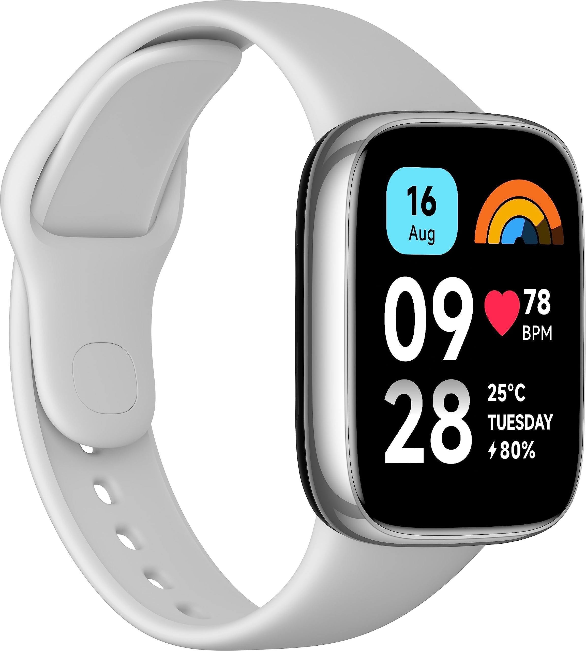 XIAOMI Redmi Watch 3 Active, Display LCD 1.83", Telefonate Bluetooth, Monitoraggio della SpO2 e Frequenza Cardiaca, Resistenza all'Acqua 5ATM, Autonomia di 12 giorni, 100+ Modalità Fintness, Grigio