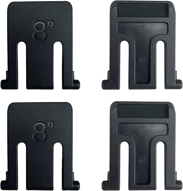 4Pcs Keyboard Support Keyboard Stand Feet Legs Keyboard Stand Replacement Kit for Logitech K200 K260 K270 K275 KeyboardBlack