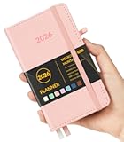 Forvencer Pocket Planner 2026&comma; Weekly Monthly Planners with Month Tabs for Purse&comma; 3&period;5" x 6"&comma; Jan 2026-Dec 2026&comma; Cute Small Daily Academic Calendar&comma; Elastic Band&comma; Hardcover Agenda for Women&comma; Teacher