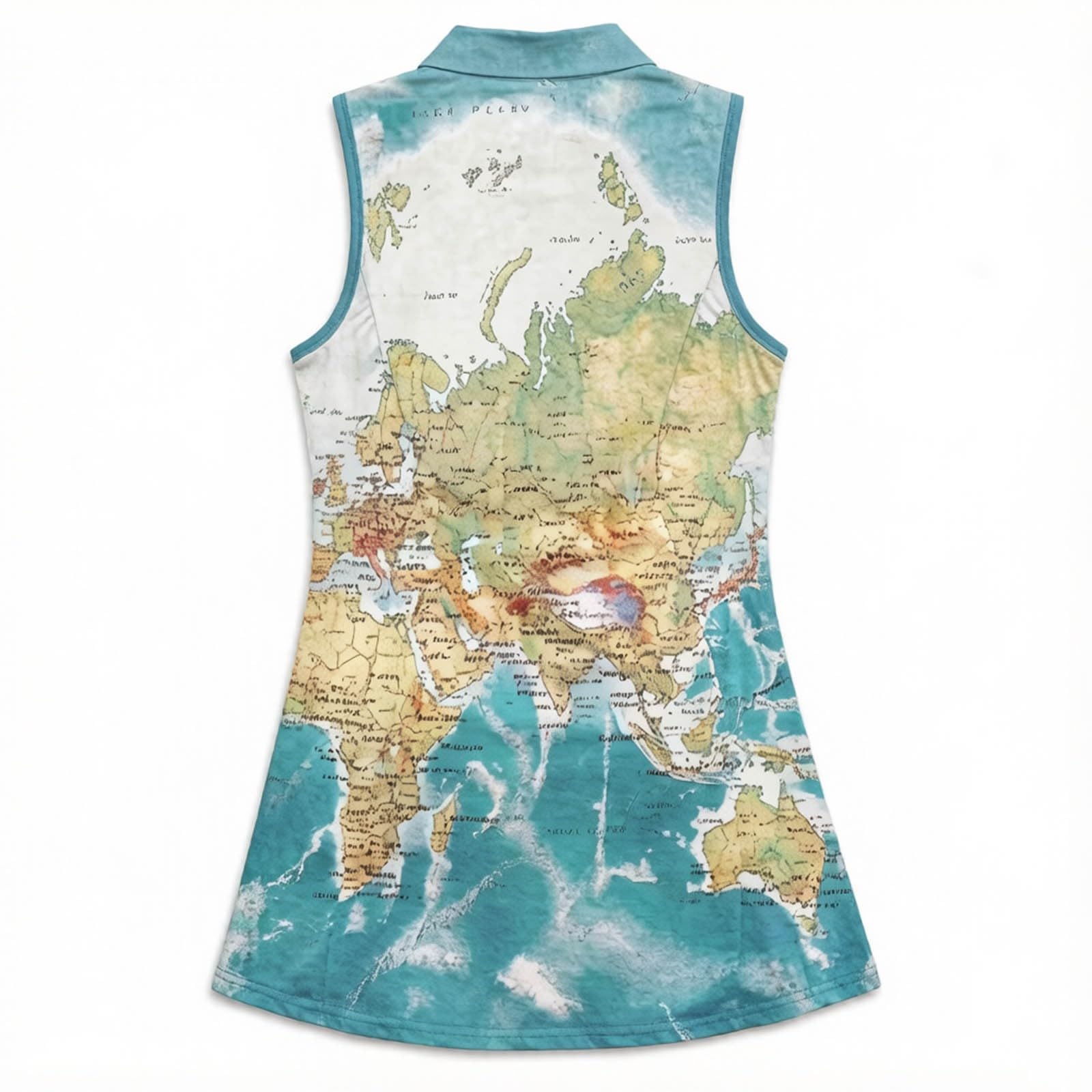 Versatile abito da tennis con parte superiore senza maniche, pantaloncini integrati, tasche per ogni allenamento. Moda sportiva da donna con stampa all-over, tessuto traspirante, taglio attillato, per