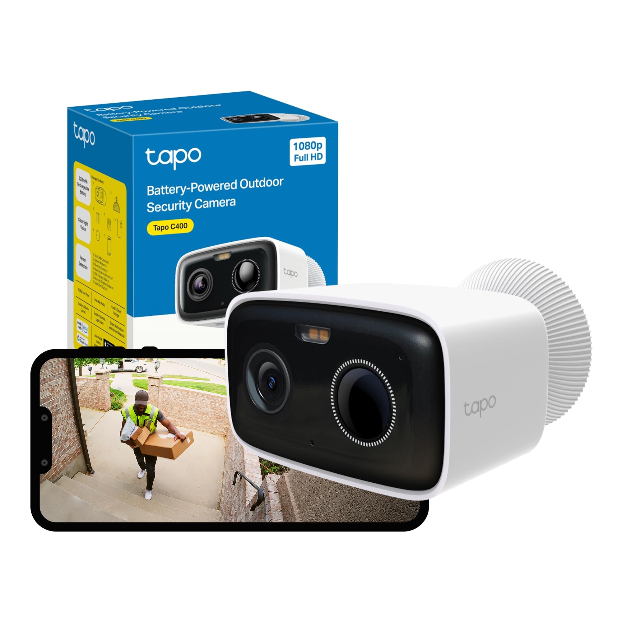Tapo By Tp-Link Tapo C400 Outdoor 1080P Wireless Battery Security Camera