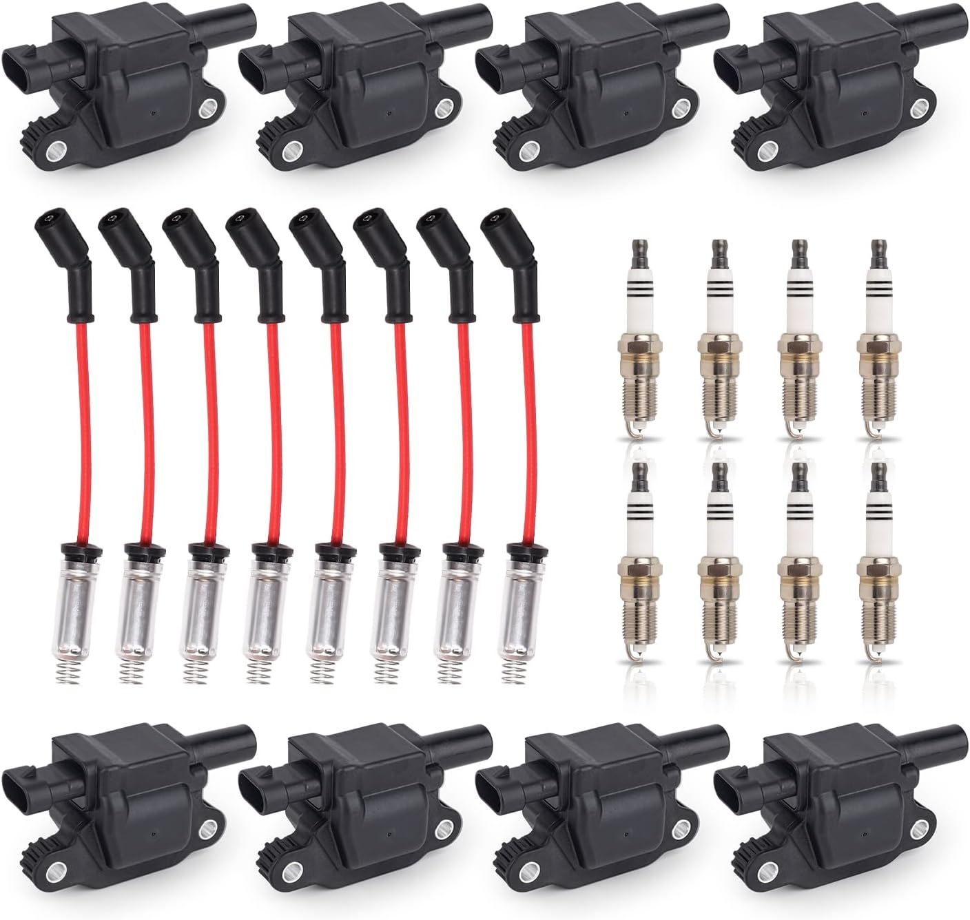 8 Pack UF413 Square Ignition Coil & Spark Plug Wire For Chevy GMC - Foto 4