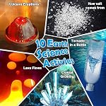 UNGLINGA 70 Lab Experiments Science Kits for Kid Chemistry Set STEM Toys | Educational Scientific Toys, Gifts for Girls Boys, Erupting Volcano, Crystal Growing, Fruit Circuits
