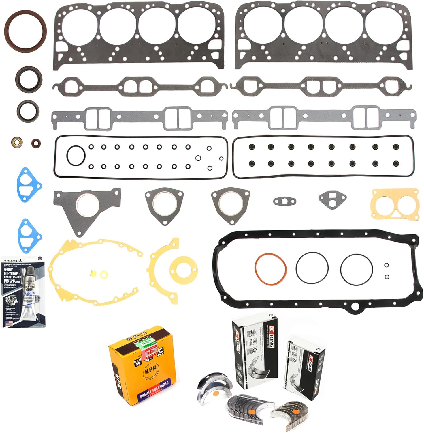 MA-9761263309-4 Engine Re-Ring Kit Fit 93-97 Chevrolet Pontiac Cadillac Buick 5.7L OHV LT-1 LT-4