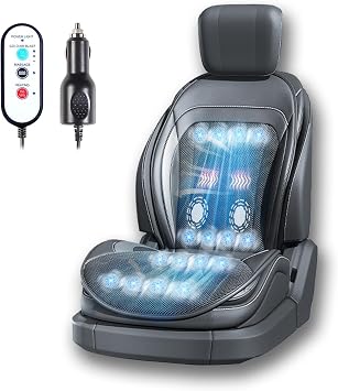 Warm and Cooling Car Seat Cover Front Seat, 16 Fans12V Ventilated Cooling Car Seat Cushion, Cooled Seat Cover for Car SUV Truck Universal Fit,Winter Can Bring Massage.