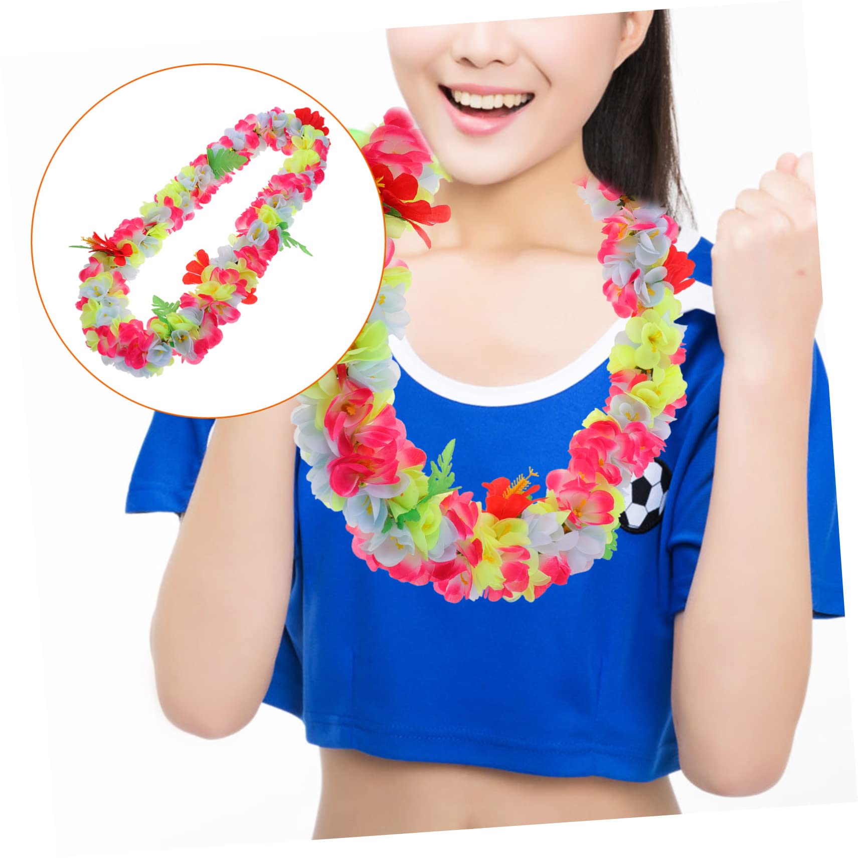 STOBOK 4stücke Hawaiianische Blumenkranz Dekoration Für Strandpartys Lifelike Luau Lei Für Sommerfeste Hochzeiten Und Foto-Requisiten Farben Perfekter Party-spaß