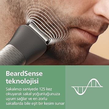 Philips 7000 Serisi 13in1,Erkek Bakım Seti,Yüz/Saç/Vücut Tıraş Makinesi,Islak/Kuru Kullanım,MG7922/15