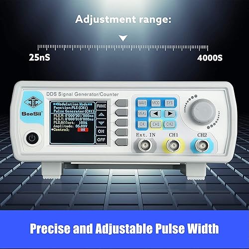 Vista 13 de Contador generador de señal DDS mejorado profesional, pantalla LCD Seesii de 60 MHz, alta precisión, 200 MSa/s, generador de función de onda