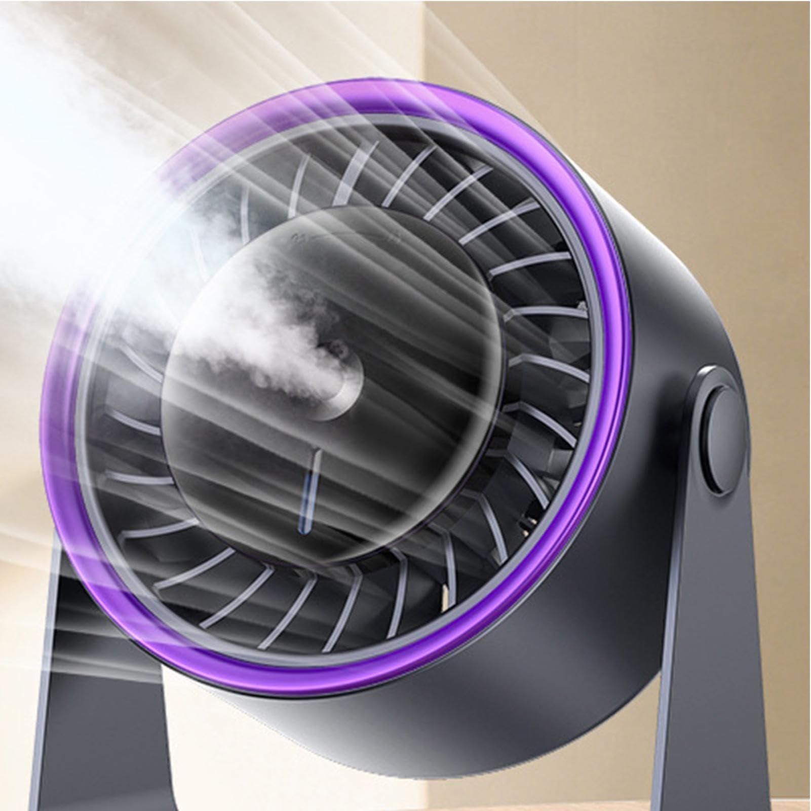 Ventilatore Nebulizzatore Con Serbatoio d'Acqua 90ml, 5 Velocità, | Ventilatore da Tavolo Per l', Casa, Ufficio, Camera da , Interni, Lavoro