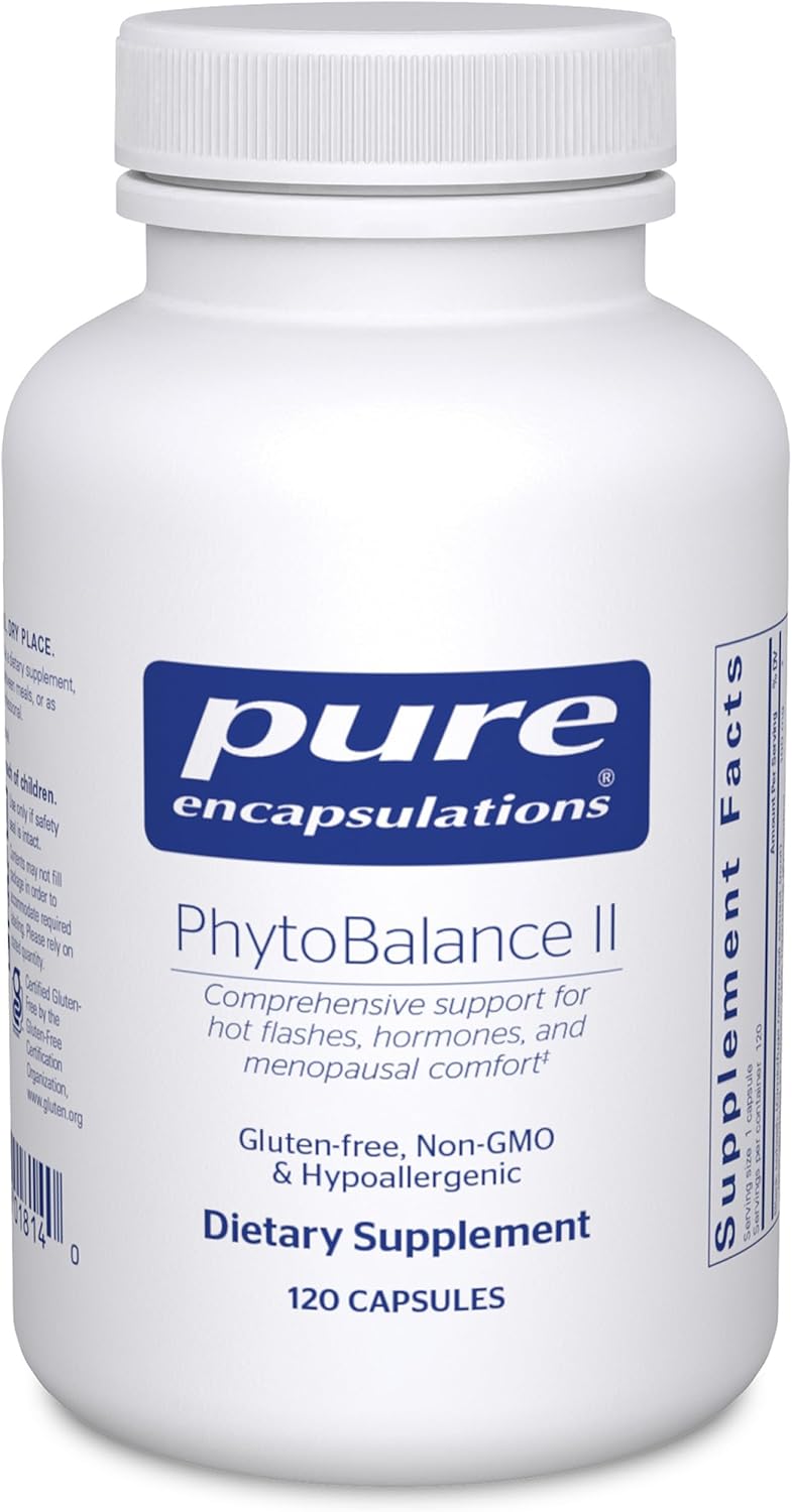 Pure Encapsulations PhytoBalance II | Supports Healthy Estrogen and Progesterone Activity & Reduces Hot Flashes | 120 Capsules