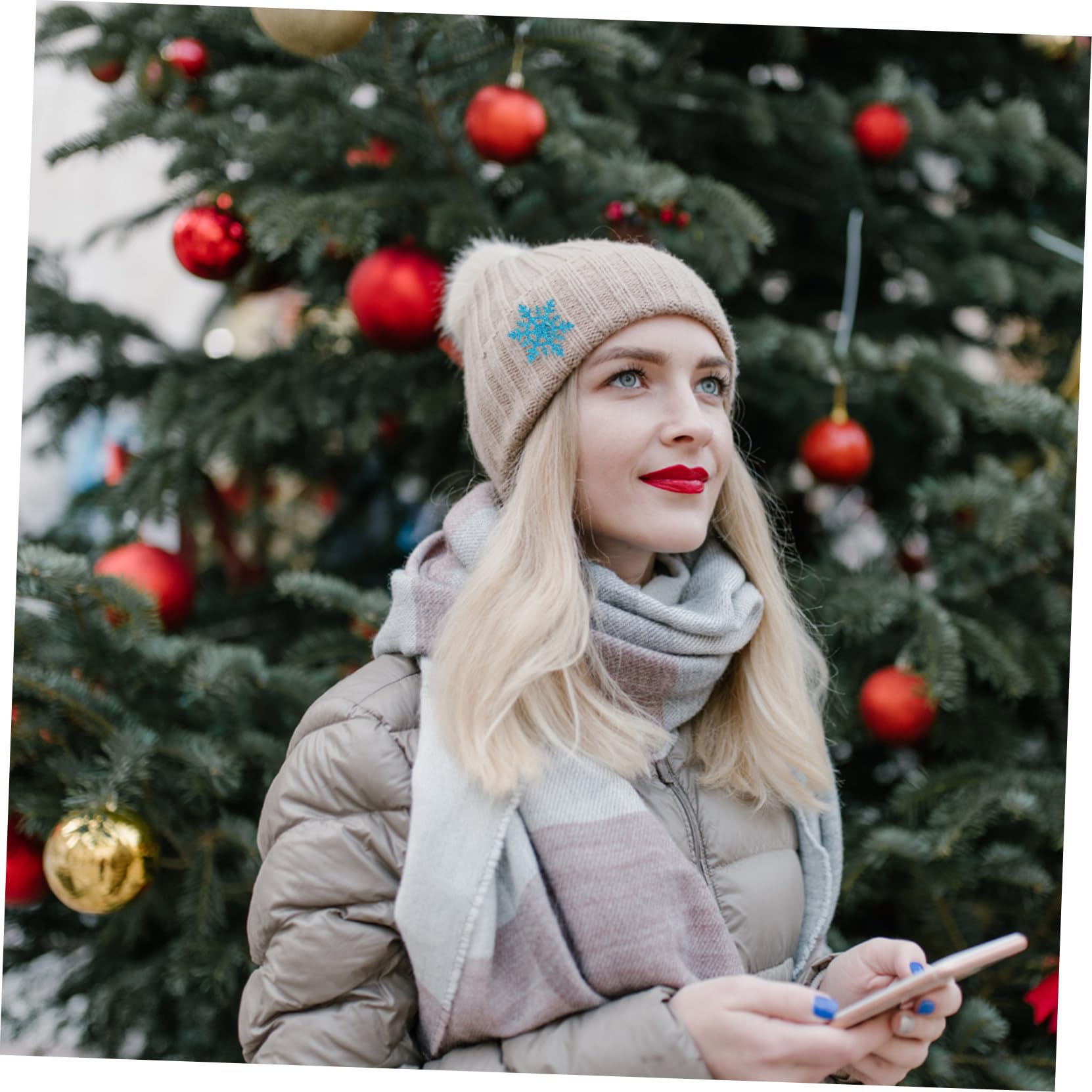 jojofuny 30 Pezzi Toppe Fiocco di Neve per Cucito, Accessori per Abbigliamento Fai da Te, Materiale Leggero e Creativo per Riparazione e Decorazione