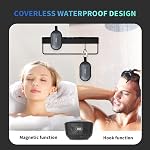 SOWO Wireless Portable Small Speaker, Ultra Magnetic Bluetooth Speaker for Golf Car, Coverless IP67 Waterproof, 24 H Playtime, Pro Sound, for Indoors, Hiking and Golf - Black