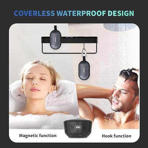 Miniatura 6 de SOWO Altavoz pequeño portátil inalámbrico, altavoz Bluetooth ultra magnético para carrito de golf, resistente al agua IP67, 24 horas de