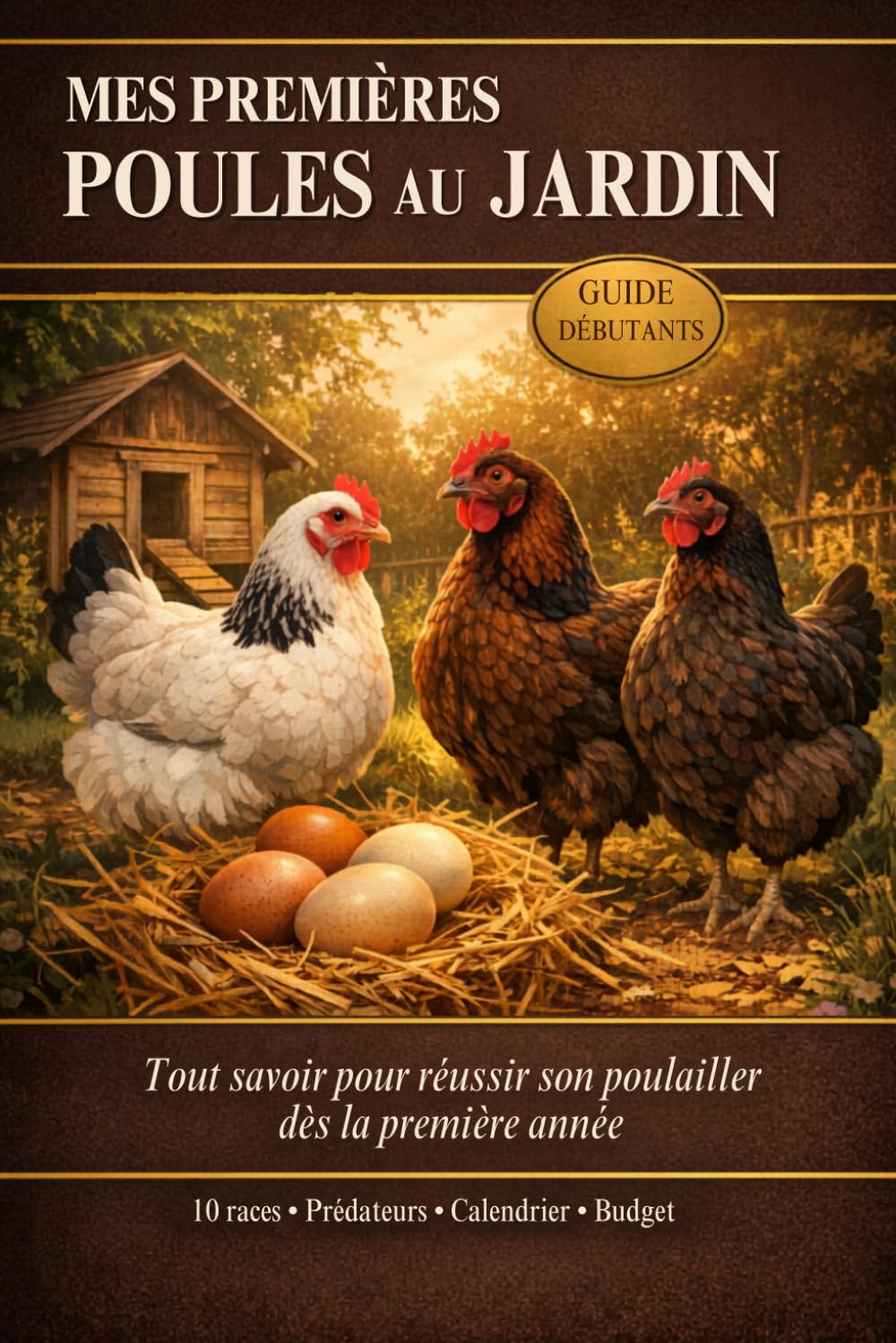 Mes premières poules au jardin: Le guide des poules pondeuses pour les débutants